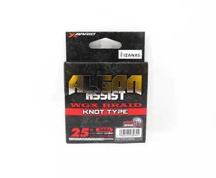 YGK Algon Assist WX Плетеный узел, тип 6 м, размер 25, 240 фунтов, серебро (9644) серебряный