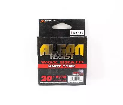 YGK Algon Assist WX Плетеный узел, тип 6 м, размер 20, 200 фунтов, серебро (9637) серебряный