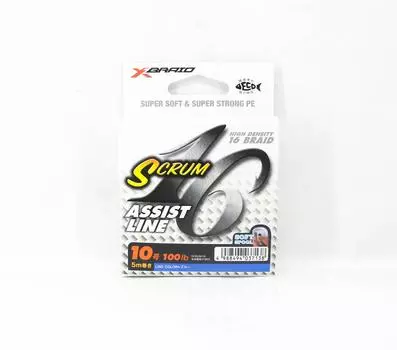 YGK Galis Scrum Assist Line 16 Плетенка, 5 м, размер 10, 100 фунтов, синий (7138)