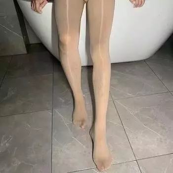 YH Мужские колготки-леггинсы с открытой промежностью до девяти точек, больших размеров, блестящие, с конским маслом Closed-Pant/156-175cm/Up to 140 jin