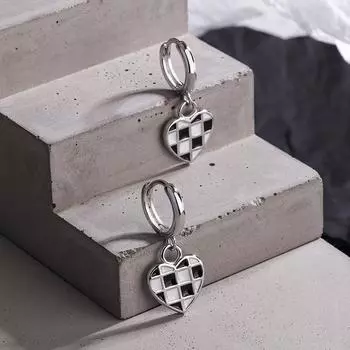 YH-ZL 925 пробы стерлингового серебра циркония кисточкой любовь сердце серьги кольца для женщин нежные сладкие украшения для вечеринки подарок серебряный