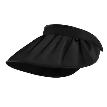 Yhi UV Proof Cap Women s Shell Sun Protection Sun Hat Vinyl Topless Hat Summer Big Brim Sun-Proof Hat Summer Black_free size