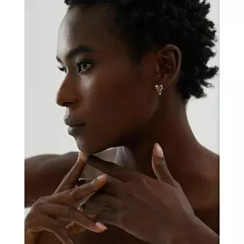 Yhpup шикарные серьги-кольца из нержавеющей стали с сердечками, очаровательные серьги золотого цвета, без потускнения, модные модные украшения для женщин, бижутерия