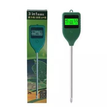 Yieryi 3 в 1 Измеритель pH почвы Тестер плодородия для фермы, сада, Детектор для теста влажности почвы для комнатных растений, горшечных растений, газона