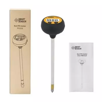 Yieryi 3 в 1 PH328 Тестер кислотности почвы Цифровой тестер влажности и температуры для растений, цветов, сельского хозяйства, сада с подсветкой