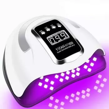 YIFAN X11 MAX 280W 66LED Мощная гелевая лампа для ногтей, белая, 1