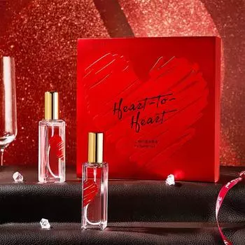 Yihe Heart To Heart парфюм подарочный набор из 2 предметов, элегантный и ароматный, китайский подарок на День святого Валентина. 40 мл красный
