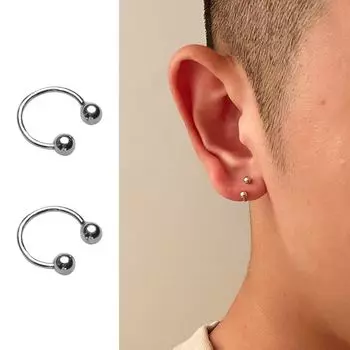 Yijian 925 Sterling Silver Spiral Beads Women s Earrings Large Single