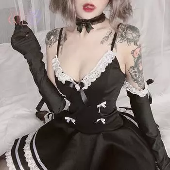 Yijin двухмерный ночной клуб женский сексуальный темперамент D комбинезон принцесса KTV ночное шоу леди секс представление платье One size