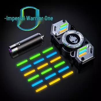 Yijue Светящийся Деформируемый Пальчиковый Гироскоп - Детская Игрушка для Снятия Стресса с Черными Технологиями Metal Gyro