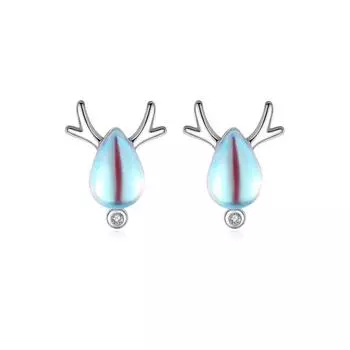 Yilu Has You лунные камни серьги для женщин японские и корейские простые студенты лесного факультета личности