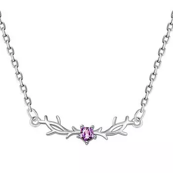 Yilu Road имеет свою серию посеребренных рогов ожерелья женские циркониевые ключичные цепочки женские украшения