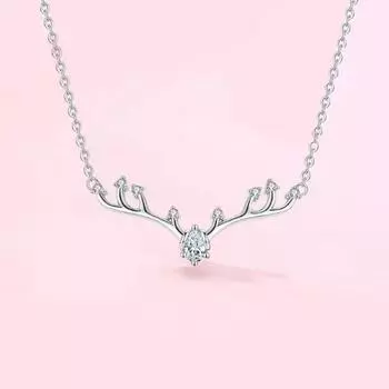 Yilu Road You ожерелье женская ключичная цепочка японские и корейские студенты Mori Tie маленькая подвеска в виде рогов лося цепочка на шею