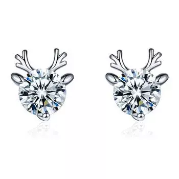 Yilu You Earrings Women Japanese and Korean Version of Simple and Personalized Trendy Elk Antler Earrings Accessories