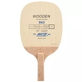 YINHE 985 Основание для настольного тенниса (5-слойная древесина «Быстрая атака») Японская ракетка-ручка JS с ручкой, оригинальная ракетка YINHE для пинг-понга Japanese Penhold