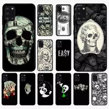 Чехол для телефона Yinuoda с забавным черепом и валютой для Samsung A 51 30s 71 21s 10 70 31 52 12 30 40 32 11 20e 20s 01 02s 72 Samsung A70
