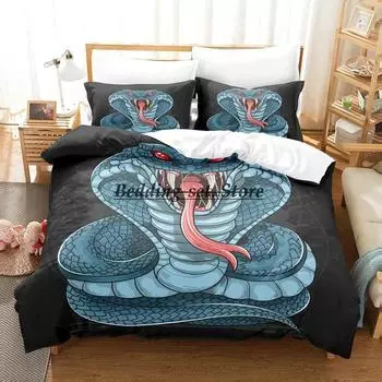 Yinuoda Snake Flower Постельное белье Single Twin Full Queen King Size Комплект постельного белья Aldult Kid Bedroom Duvetcover Sets Anime Bed 70x133cm 2pcs