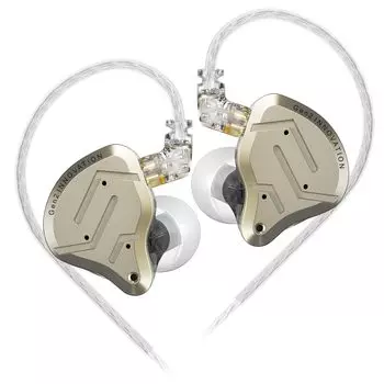 Yinyoo Canal Наушники Проводные Наушники KZ ZSN Pro2 Гибридные Наушники Мониторные Китайские Наушники Игровые Проводные Наушники Совместимые DD&BA Re-кабель (нет