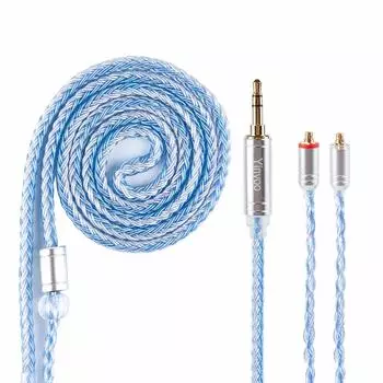 Yinyoo Earphone Recable MMCX YYX4849 посеребренный провод 16-жильный кабель для наушников улучшение качества звука кабель для обновления наушников аудио наушники