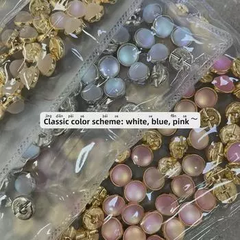 Yisen ESSTUDIO Французский стиль Матовые бусины Металлические пуговицы для женского вязаного кардигана или рубашки