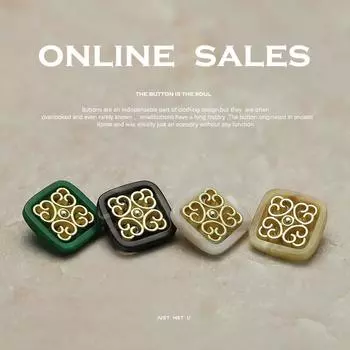 Yisen Xiaoxiang китайские квадратные смоляные металлические пуговицы для курток и пальто