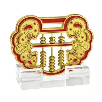 YISHUI Feng Shui Lock Денежная удача табличка с подставкой навесной замок амулет самозащита талисман украшение для дома 7.5x5см красный