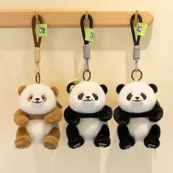 Yivongfang Panda Toy Детские цветы Куклы Qizai Бутик Плюшевый брелок Qizai Подвеска 15cm