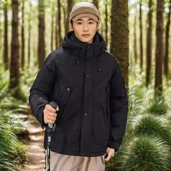 YJKDYK 2024 зимняя утепленная куртка для отдыха на открытом воздухе женская повседневная свободная хлопковая куртка с капюшоном женская теплая парка пальто женская одежда M хаки