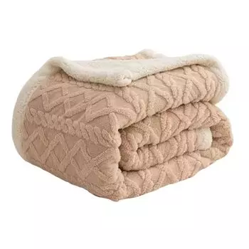 YKFN Двойное толстое зимнее пушистое фланелевое два полностью комбинированных теплых обогревателя без подогрева 180x200 Одеяло цвета хаки, Одеяло, Одеяло, Одеяло, Антистатическое, Шт. хаки