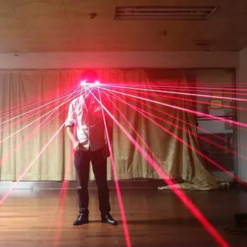 YKJY лазерные очки, светящиеся очки, светодиодная панель, лазерный реквизит для танцевальной атмосферы, барная стойка, настройка на заказ AU plug красный