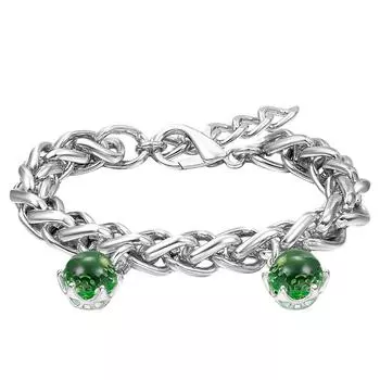 YLKBTY Браслет-подвеска для женщин с зеленым камнем, подарочные украшения
