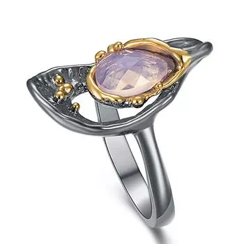 YLKBTY кольцо на палец с каплей воды розового камня женские модные свадебные украшения кольца