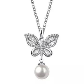 YLKBTY Ожерелье для женщин Lenth:60cm белый