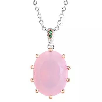 YLKBTY Розовое ожерелье с подвеской для женщин 60cm розовый