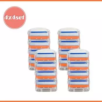 YMG 16p hypoallergenic Gillette Fusion Power compatible 5-layer razor blade ,Korean razor blade