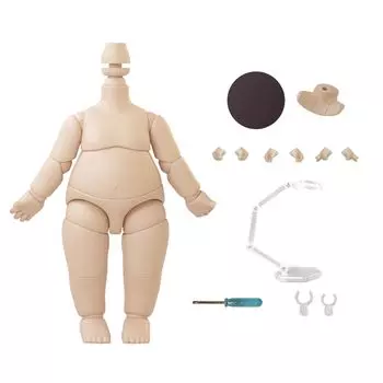 YMY Doll Body with YMY Scale Cute Fat Action Light Suitable for New with BJD and GSC Doll Heads 8.8cm Pear-Shaped 1/12 Figure, Tan, Year s Gifts, 1/8
