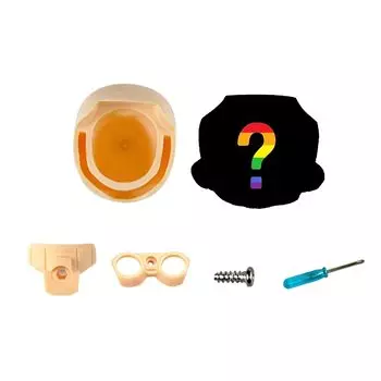 YMY Doll Head Random Blank Face Replacement Ball Joint Doll Head Accessories for Scale Doll Body 1/12