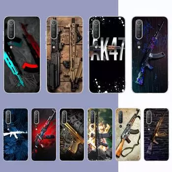 YNDFCNB AK47 пистолет пули чехол для телефона для Samsung S21 A10 для Redmi Note 7 9 для Huawei P30Pro Honor 8X 10i чехол Samsung S21