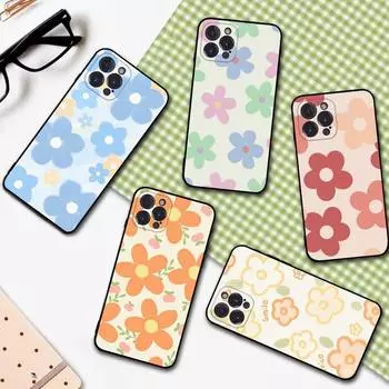YNDFCNB чехол для телефона с рисунком цветов для iPhone 6 7 8 Plus 11 12 13 14 Pro SE 2020 MAX Mini X XS XR задняя крышка принципиально 6plus or 6s plus