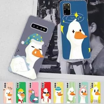 YNDFCNB чехол для телефона с уткой и гусем для Samsung S21 A10 для Redmi Note 7 9 для Huawei P30Pro Honor 8X 10i Huawei P8lite2017
