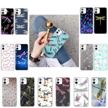 YNDFCNB Чехол Dragonfly Custom Soft для iPhone 13 X XS MAX 6 6s 7 7plus 8 8Plus 5 5S SE 2020 XR 11 11pro max iphone 6 6s