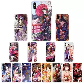 YNDFCNB Японская гейша для телефона чехол для iPhone 13 X XS MAX 6 6s 7 7plus 8 8Plus 5 5S se 2020 XR 12 11 pro max чехол iphone 6 6s