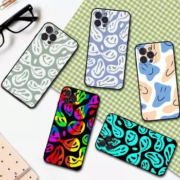 YNDFCNB забавный чехол для телефона с забавным смайликом для iPhone 6 7 8 Plus 11 12 13 14 Pro SE 2020 MAX Mini X XS XR задняя крышка принципиально 6plus or 6s plus