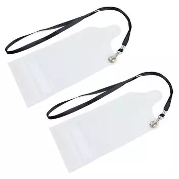 YNIBST Полностью водонепроницаемый небольшой радио чехол для портативных устройств Водонепроницаемый чехол Прозрачный с ремешком Набор из 2 штук Совместимость с указанным низким энергопотреблением