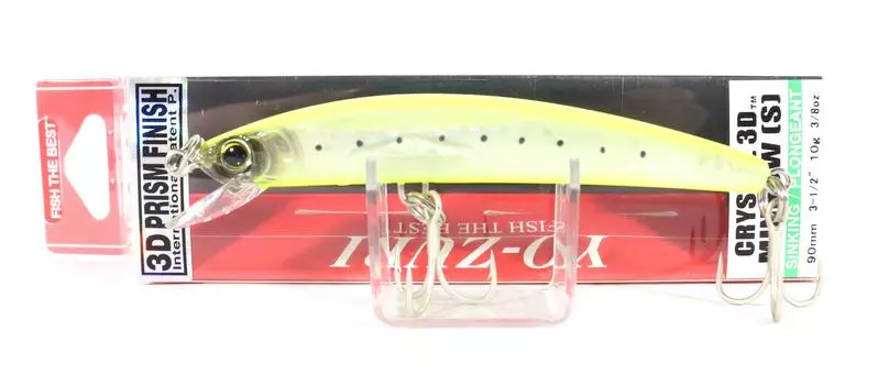 Yo Zuri 3D Crystal Minnow Тонущая приманка 90 мм F1148-GHCS (6027)