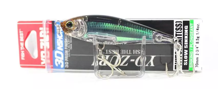 Yo Zuri Duel 3D Inshore Twitchbait 70SS Медленно тонущая приманка R1207-RMT (8307)