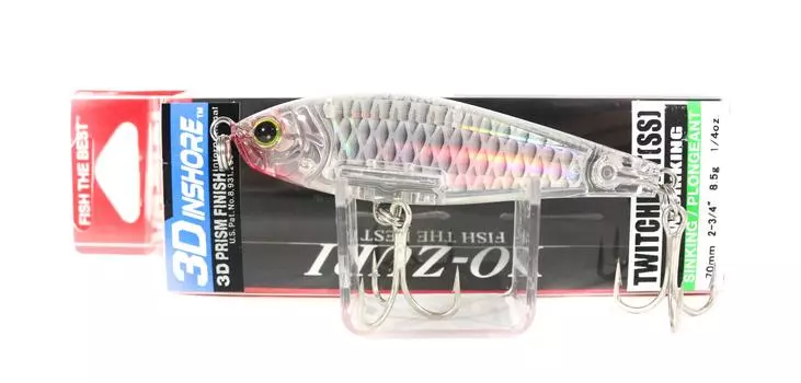 Yo Zuri Duel 3D Inshore Twitchbait 70SS Медленно тонущая приманка R1207-HGSH (6992)