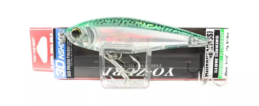 Yo Zuri Duel 3D Inshore Twitchbait 90SS Медленно тонущая приманка R1208-HGM (7067)