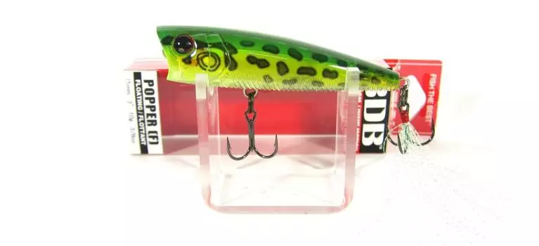 Yo Zuri Duel 3DB Поппер 75 мм Плавающая приманка R1101-PF (4529)