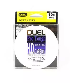 Yo Zuri Duel H.D Pro Tough Leader Fluorocarbon 50m Размер 10 35lb H853 (2058) чистый